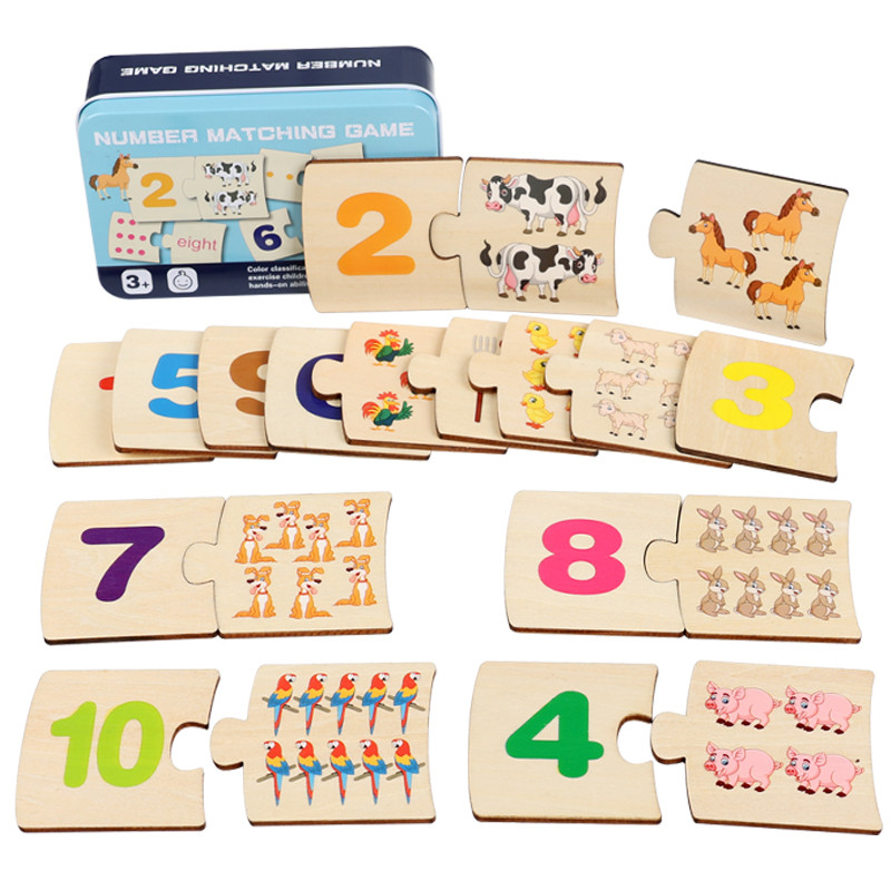 Board Game With Questions - Kinderen Ijzeren Doos Nummer Verlichting Gekoppeld